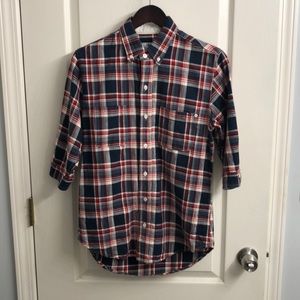 Baldwin Plaid 3/4 Sleeve Shirt
